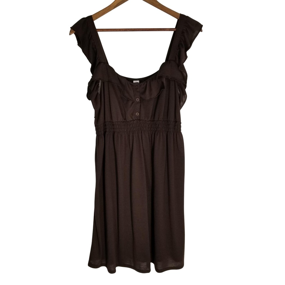 No‎ Boundaries Womens Babydoll Y2K Forest Fairy Mini Dress Size XL 15-17 Y2K 90s